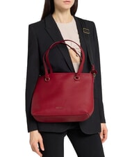 COCCINELLE MARINA Sac de courses en cuir sangria - Sacs pour Femme - 2