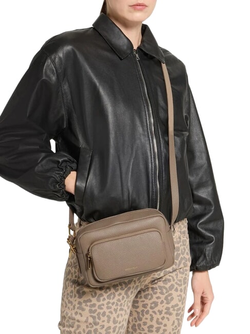 SAGITTA Mini salle de cuir taupe chaud - Sacs pour Femme