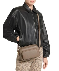 COCCINELLE SAGITTA Mini salle de cuir taupe chaud - Sacs pour Femme - 2