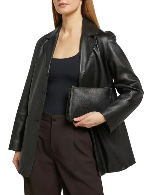 LORINE pochette en cuir Noir - Sacs pour Femme
