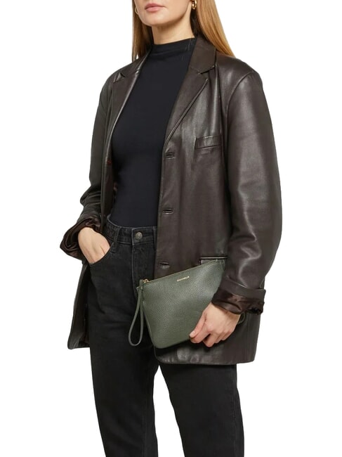 LORINE pochette en cuir algues - Sacs pour Femme