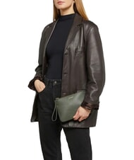 COCCINELLE LORINE pochette en cuir algues - Sacs pour Femme - 2