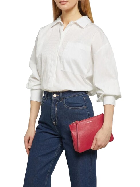 LORINE pochette en cuir sangria - Sacs pour Femme