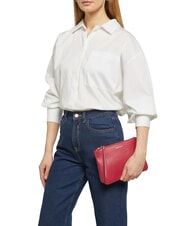 COCCINELLE LORINE pochette en cuir sangria - Sacs pour Femme - 2