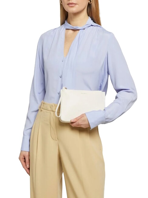 LORINE pochette en cuir blanc - Sacs pour Femme