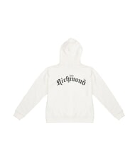 JOHN RICHMOND SENYA Sweatshirt &agrave; capuche blanc cass&eacute; / noir - Pulls molletonn&eacute;s - 3