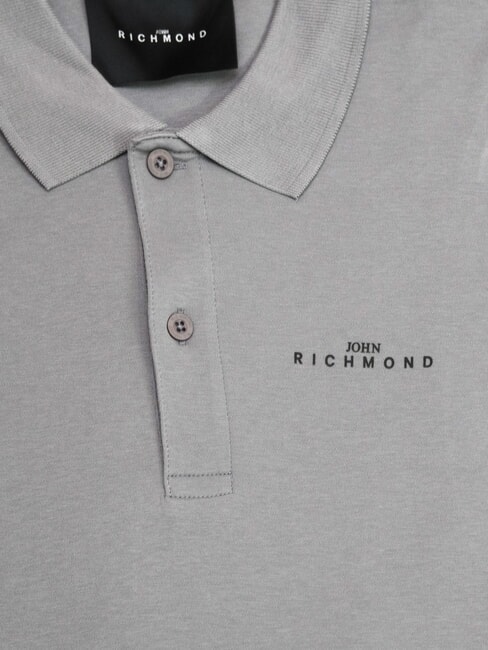 FERGUSON polo &agrave; manches courtes gris fonc&eacute; - chemise polo