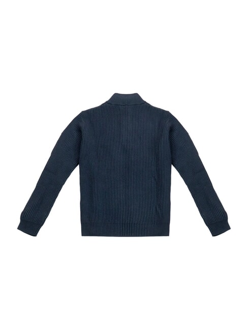 NEWPORT pull en laine m&eacute;lang&eacute;e bleu marine - Pulls pour hommes