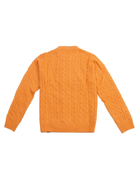 N|S Pull ras du cou en maille torsad&eacute;e &eacute;pices d'orange - Pulls pour hommes