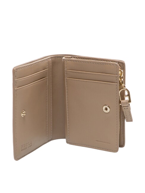 CAMPIONARIO - NUVOLA  Portefeuille compact en cuir gr&egrave;ge - Portefeuilles Femme