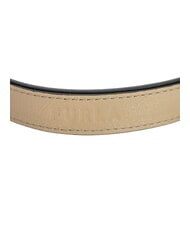 FURLA CAMPIONARIO - GIOVE Bandouli&egrave;re en cuir gris-beige + cognac h - Accessoires pour sacs - 3