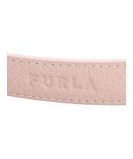 FURLA CAMPIONARIO - GIOVE Bandouli&egrave;re logot&eacute;e en cuir aube et noir - Accessoires pour sacs - 3