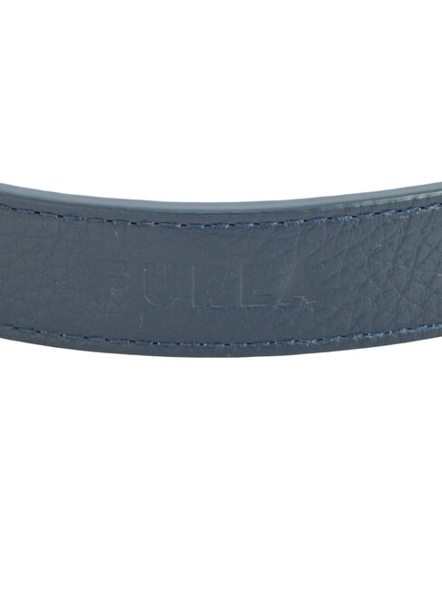 CAMPIONARIO - GIOVE Bandouli&egrave;re logot&eacute;e en cuir M&eacute;diterran&eacute;en + noir - Accessoires pour sacs