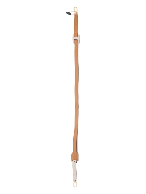 CAMPIONARIO - FIONA Bandouli&egrave;re de sac en cuir brandy et vanille - Accessoires pour sacs
