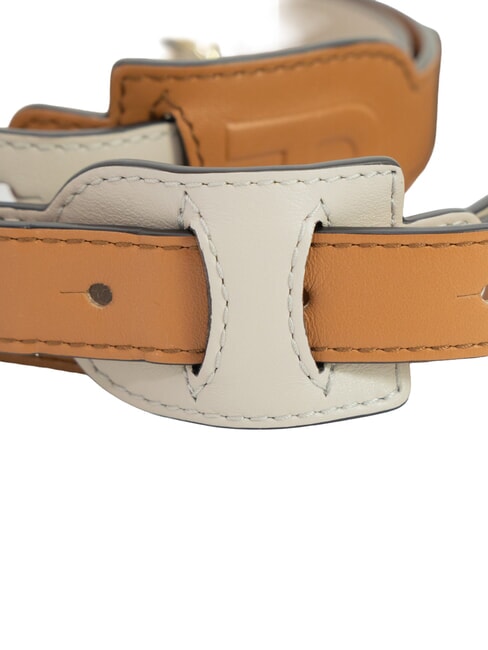 CAMPIONARIO - FIONA Bandouli&egrave;re de sac en cuir brandy et vanille - Accessoires pour sacs