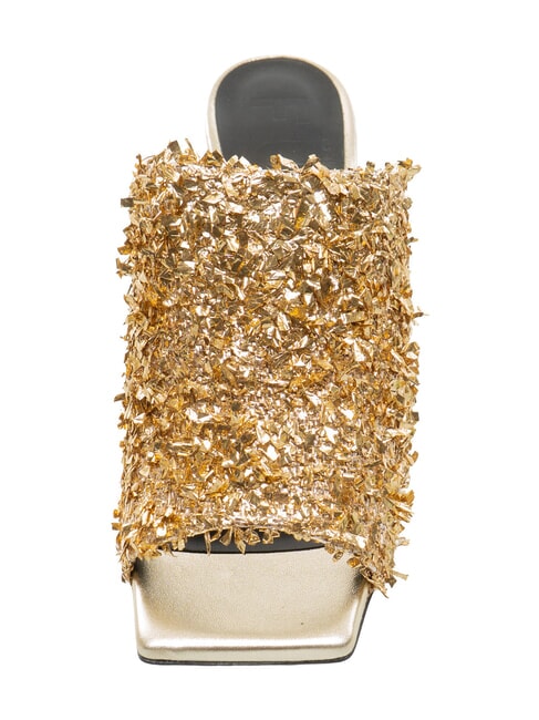 CAMPIONARIO - DIAMANTE  Sandales &agrave; strass couleur or + couleur or clair - Chaussures Femme
