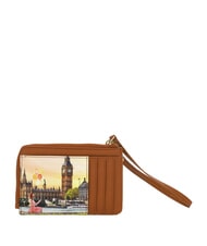 YNOT YESBAG Porte-cartes plat avec fermeture &eacute;clair et dragonne fleur jaune - Portefeuilles Femme - 3