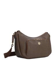 YNOT LUX Sac bandouli&egrave;re Hobo avec poche chocolat - Sacs pour Femme - 2