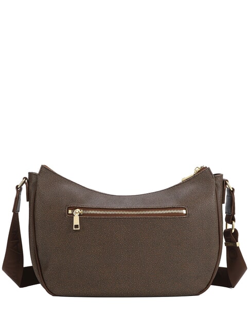 LUX Sac bandouli&egrave;re Hobo avec poche chocolat - Sacs pour Femme