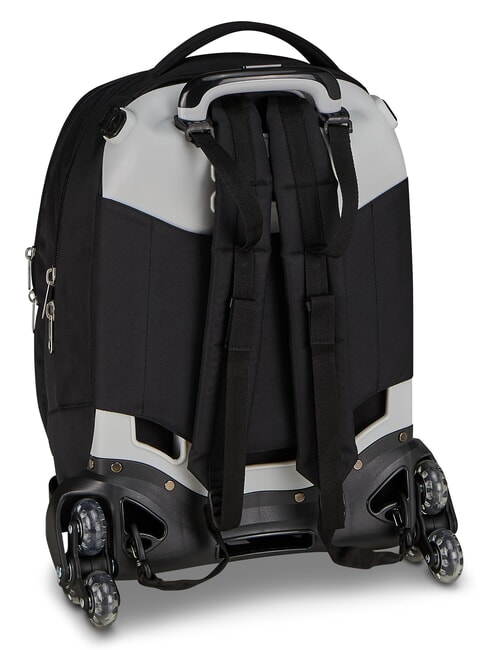 PLUMPY LINE BOY Sac &agrave; dos double avec trolley Noir - Sacs &agrave; dos &agrave; roulettes