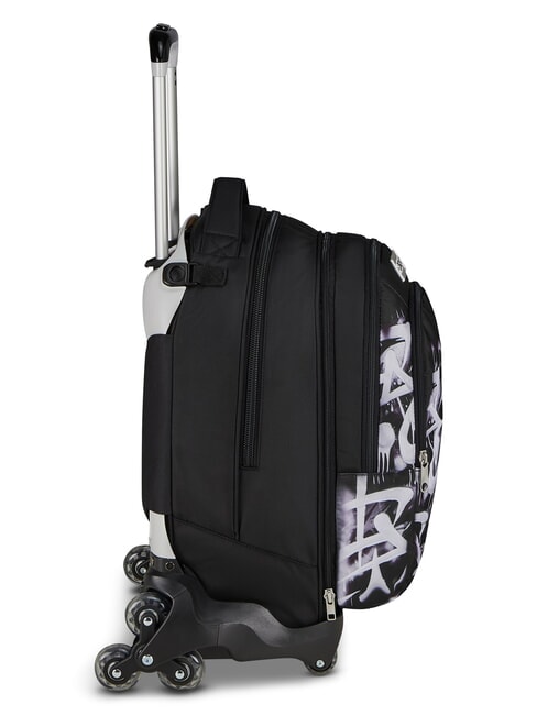 PLUMPY LINE BOY Sac &agrave; dos double avec trolley Noir - Sacs &agrave; dos &agrave; roulettes
