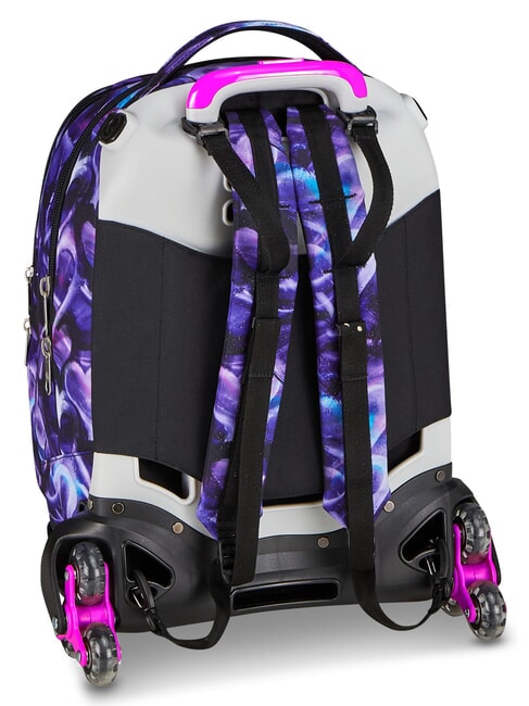 LOVEPASS Sac &agrave; dos trolley 3 en 1 violette magique - Sacs &agrave; dos &agrave; roulettes