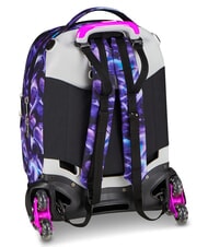 SEVEN LOVEPASS Sac &agrave; dos trolley 3 en 1 violette magique - Sacs &agrave; dos &agrave; roulettes - 4