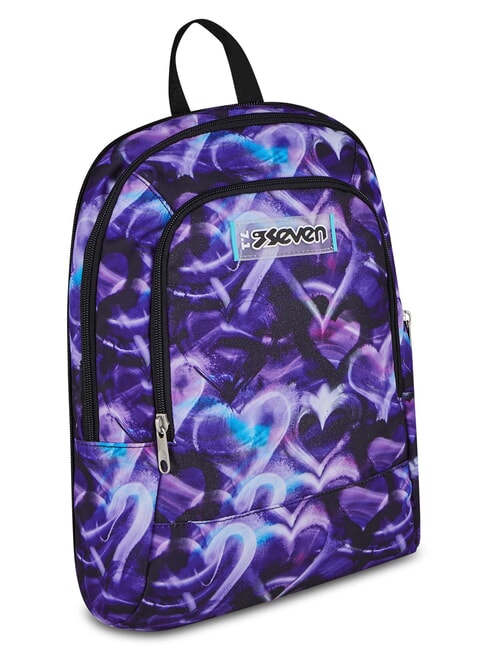 LOVEPASS Sac &agrave; dos trolley 3 en 1 violette magique - Sacs &agrave; dos &agrave; roulettes