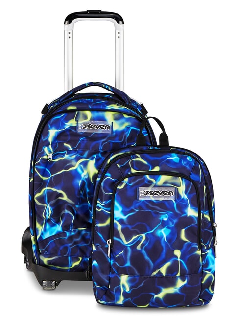 ELECTRICVIBE BOY Sac &agrave; dos trolley &agrave; trois roues Bluedeep - Sacs &agrave; dos &agrave; roulettes