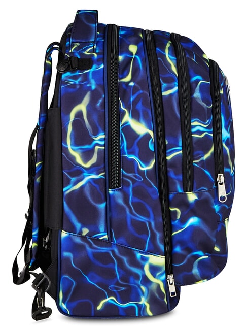 ELECTRICVIBE BOY Sac &agrave; dos trolley &agrave; trois roues Bluedeep - Sacs &agrave; dos &agrave; roulettes