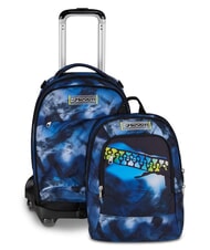 SEVEN BLU FUSION Sac &agrave; dos trolley 3 en 1 Fluo turquoise - Sacs &agrave; dos &agrave; roulettes - 2