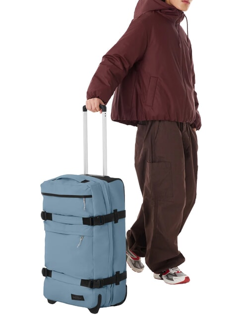 TRANSIT'R PLUS M Chariot moyen poussi&egrave;re de b&acirc;che bleue - Valises Semi-rigides