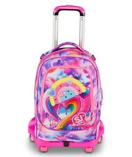 SJGANG JOYFUL PINS GIRL Sac &agrave; dos trolley 3 en 1 fuxiafluo - Sacs &agrave; dos &agrave; roulettes - 2