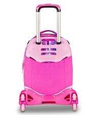SJGANG JOYFUL PINS GIRL Sac &agrave; dos trolley 3 en 1 fuxiafluo - Sacs &agrave; dos &agrave; roulettes - 4