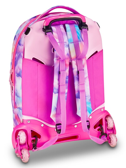 JOYFUL PINS GIRL Sac &agrave; dos trolley 3 en 1 fuxiafluo - Sacs &agrave; dos &agrave; roulettes