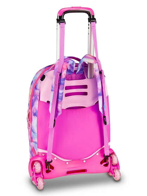 JOYFUL PINS GIRL Sac &agrave; dos trolley 3 en 1 fuxiafluo - Sacs &agrave; dos &agrave; roulettes