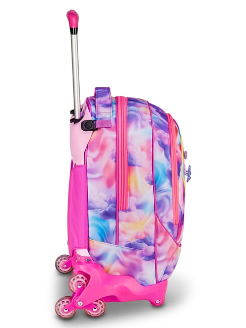 JOYFUL PINS GIRL Sac &agrave; dos trolley 3 en 1 fuxiafluo - Sacs &agrave; dos &agrave; roulettes