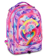 SJGANG JOYFUL PINS GIRL Sac &agrave; dos trolley 3 en 1 fuxiafluo - Sacs &agrave; dos &agrave; roulettes - 8