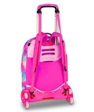 SJGANG SOFT POUCH GIRL Sac &agrave; dos &agrave; roulettes d&eacute;tachable poup&eacute;e rose - Sacs &agrave; dos &agrave; roulettes - 5