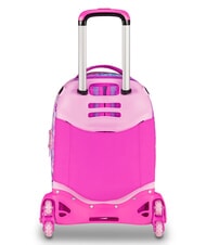SJGANG GLOWCAT Sac &agrave; dos &agrave; roulettes d&eacute;tachable lilas doux - Sacs &agrave; dos &agrave; roulettes - 2