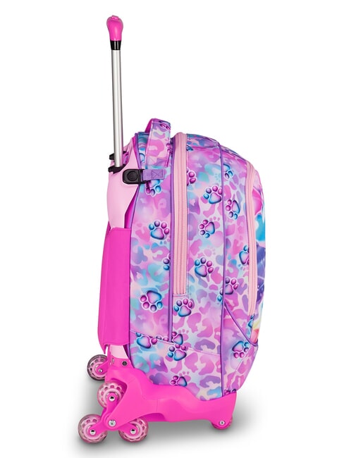 GLOWCAT Sac &agrave; dos &agrave; roulettes d&eacute;tachable lilas doux - Sacs &agrave; dos &agrave; roulettes