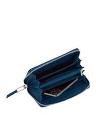 PIQUADRO PQ-RY  Portefeuille zipp&eacute; sarcelle - Portefeuilles Femme - 2