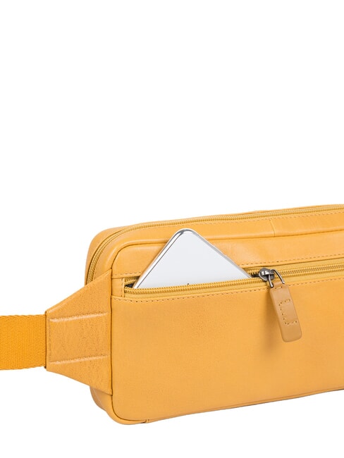 FALSTAFF Sac banane en cuir jaune - Sacs banane