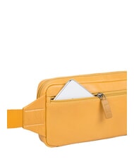 PIQUADRO FALSTAFF Sac banane en cuir jaune - Sacs banane - 2