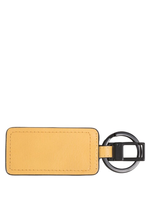 ERMES Porte-cl&eacute;s en cuir jaune - Porte-cl&eacute;s