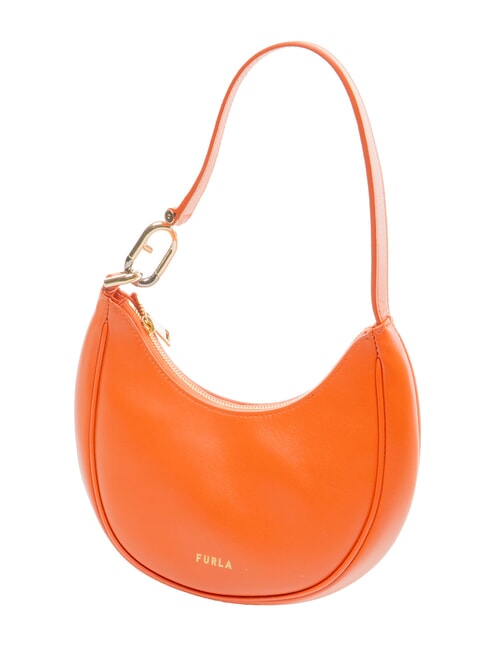 PRIMAVERA Petit sac &agrave; bandouli&egrave;re en cuir de veau mandarine - Sacs pour Femme