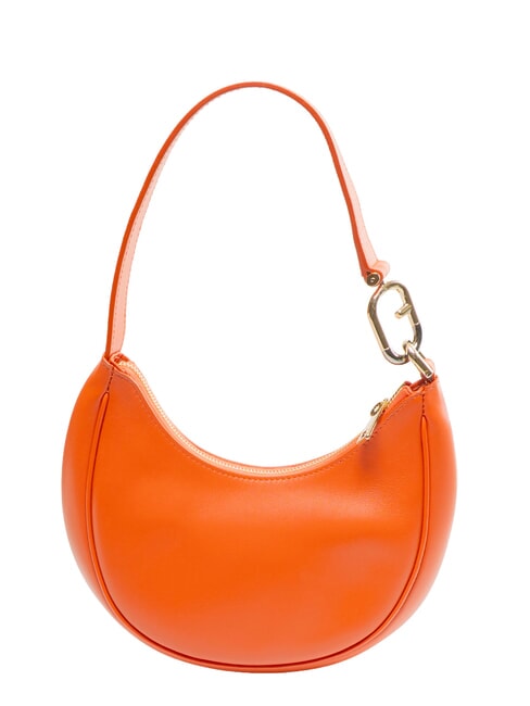 PRIMAVERA Petit sac &agrave; bandouli&egrave;re en cuir de veau mandarine - Sacs pour Femme