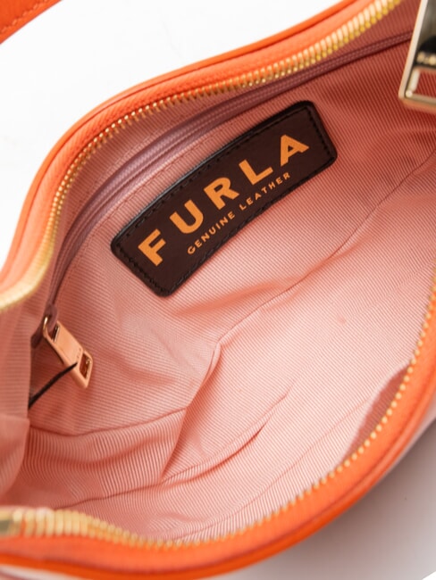 PRIMAVERA Petit sac &agrave; bandouli&egrave;re en cuir de veau mandarine - Sacs pour Femme