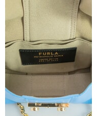 FURLA METROPOLIS Mini sac &agrave; bandouli&egrave;re en cuir azur&eacute; - Sacs pour Femme - 5