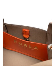 FURLA GILDA Mini sacs en cuir avec bandouli&egrave;re clivia + guimauve - Sacs pour Femme - 5